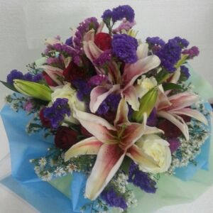 Funeral/Sympathy Bouquet in mixed colours